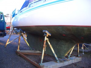 Aquarius Marine Coatings Coppercoat cost effective multi season environmentally responsible marine antifoul bottom paint Albin Vega Coppercoat 17 years on 2010 lift